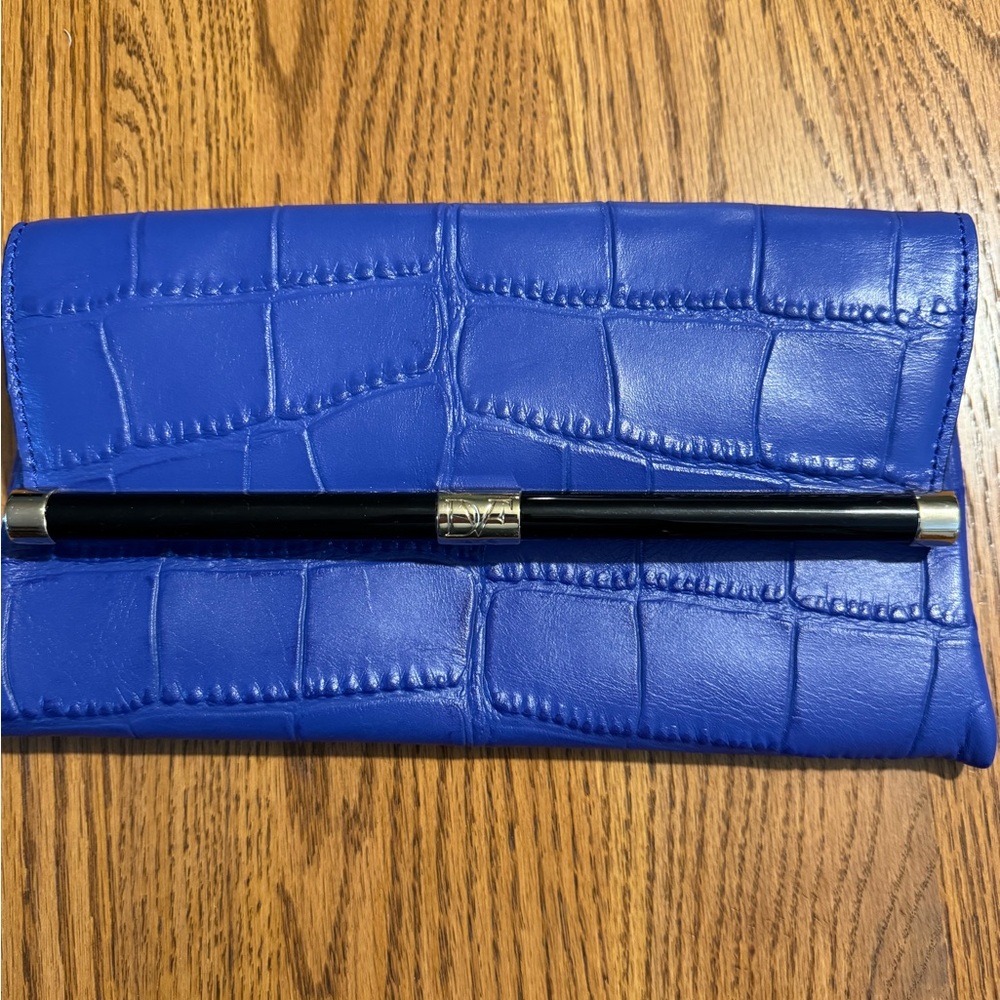 Diane Von Furstenberg Blue Clutch